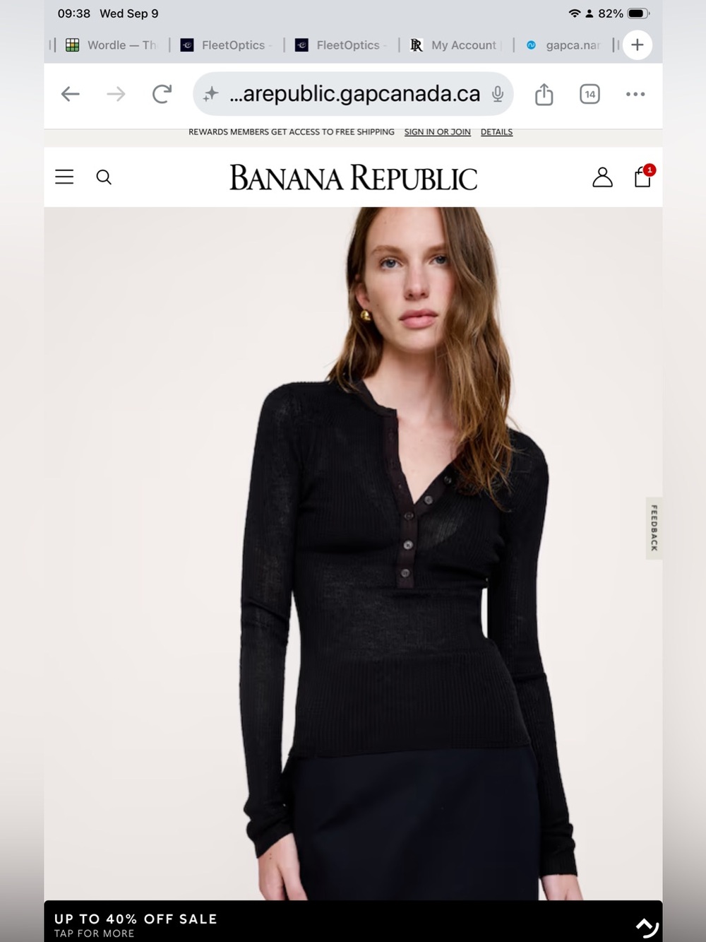 Final Price- No Offers! Banana Republic Navy Featherweight Cashmere Polo Sweater